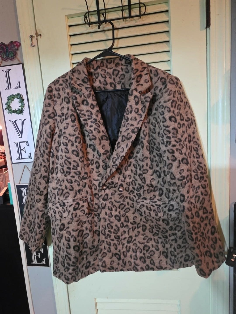 NEW Romwe Leopard Print Women's Coat